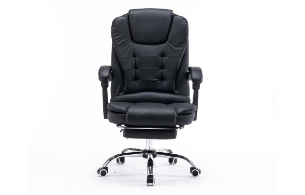 FOTEL BIUROWY BOSS OBROTOWY ERGONOMICZNY Czarny
