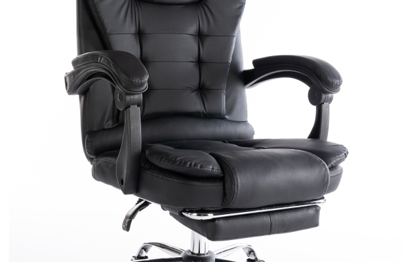 FOTEL BIUROWY BOSS OBROTOWY ERGONOMICZNY Czarny
