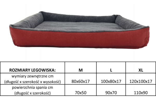 Legowisko dla psa 100x80 beż