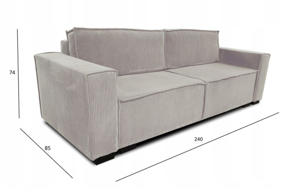 Sofa Smart poso 55 szara