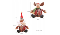 3SZT ŚWIATECZNE FIGURKI stojące wiszące MIKOŁAJ BAŁWAN RENIFER PREZENT