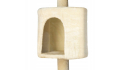 Drapak drzewko dla kota słupek beż 5 poziomów - domek, legowisko, zabawki
