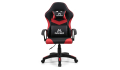 FOTEL GAMINGOWY biurowy obrotowy dla gracza COYOTE REGULAR czarno-czerwony