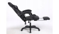 Fotel COYOTE II gamingowy dla gracza z podnóżkiem biurowy czarny