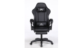 Fotel COYOTE II gamingowy dla gracza z podnóżkiem biurowy czarny