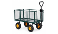 WÓZEK DUŻY OGRODOWY TRANSPORTOWY ROZKŁADANY 200L TACZKA POMPOWANE KOŁA