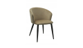 nowoczesne KRZESŁO FOTEL DO JADALNI salonu MILAN welwet CAPPUCCINO beż