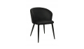 nowoczesne KRZESŁO FOTEL DO JADALNI salonu MILAN welwet CZARNE