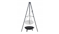 TRÓJNÓG Z RUSZTEM GRILL OGRODOWY DO PALENISK 60cm 150cm OGNISKA wiszący