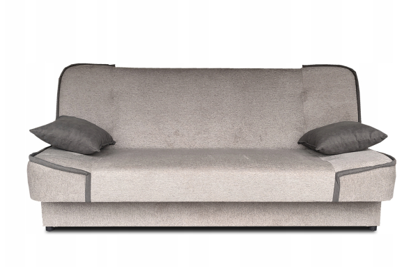 Rozkładana wersalka kanapa MAXIM II Diosa beżowa PLAMOODPORNA pojemnik sprężyny