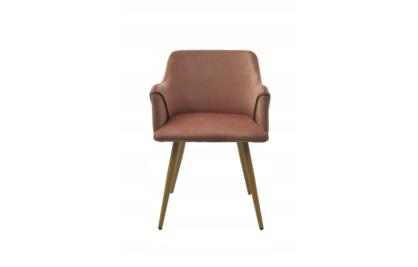 nowoczesne KRZESŁO FOTEL DO JADALNI salonu VERONA welwet STONOWANY RÓŻ