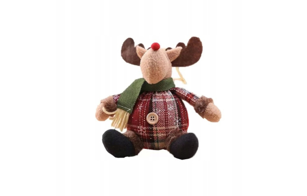 3SZT ŚWIATECZNE FIGURKI stojące wiszące MIKOŁAJ BAŁWAN RENIFER PREZENT