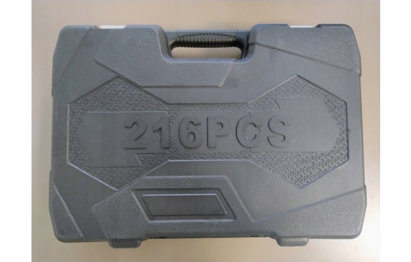 DUŻY ZESTAW KLUCZE NASADOWE 216 el 1/2