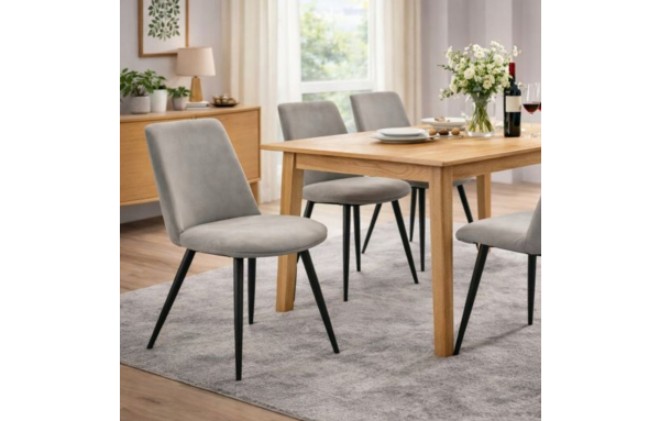 krzesło DO JADALNI salonu tapicerowane VIENNA BEŻOWE nowoczesne