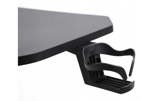 BIURKO GAMINGOWE komputerowe stół dla gracza uchwyt na kubek i słuchawki