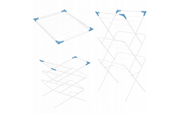 DUŻA SUSZARKA NA PRANIE PIONOWA NA UBRANIA BIELIZNĘ SKŁADANA BALKONOWA