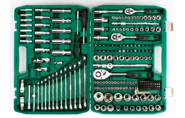 DUŻY ZESTAW KLUCZE NASADOWE 216 el 1/2