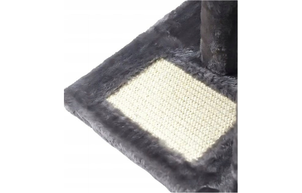 Drapak dla kota drzewko słupek szary 4 poziomy 80cm - domek zabawki