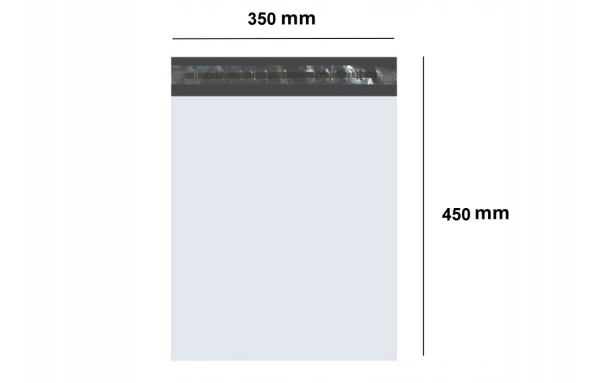 FOLIOPAK koperta kurierska 350x450mm 50szt GRUBA MOCNA folia bezpieczna