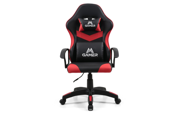 FOTEL GAMINGOWY biurowy obrotowy dla gracza COYOTE REGULAR czarno-czerwony