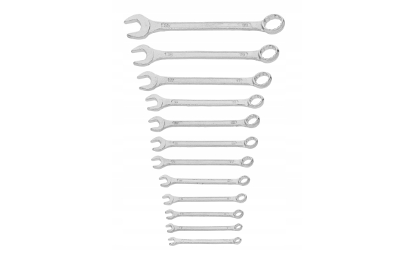 KLUCZE OCZKOWO-PŁASKIE kpl. 12SZT 6-22 mm zestaw narzędzi stal ocynkowana