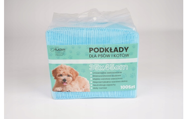 PODKŁADY CHŁONNE HIGIENICZNE MATY JEDNORAZOWE DO PRZEWIJANIA 35x45 100 SZT