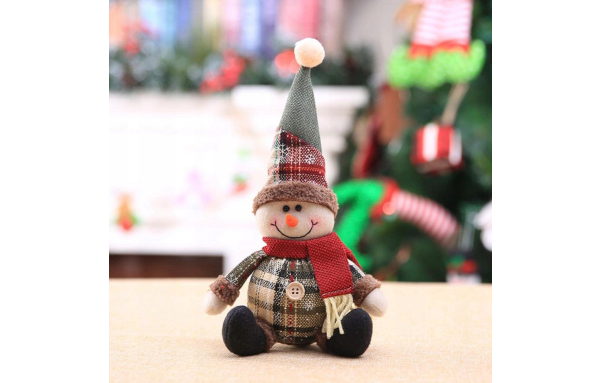 Prezent BAŁWANEK ŚWIĄTECZNY figurka ozdoba wisząca stojąca pluszak niski