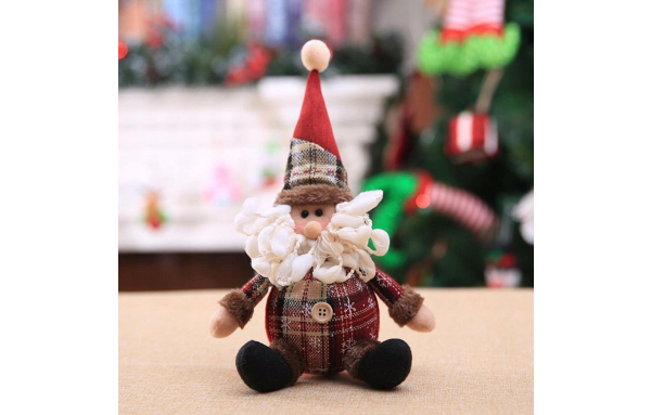 Prezent MIKOŁAJ ŚWIĄTECZNY figurka ozdoba wisząca stojąca pluszak niski