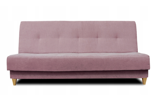 WERSALKA kanapa EDI soro 65 fioletowa kanapa ROZKŁADANA sprężyny drewniane nóżki