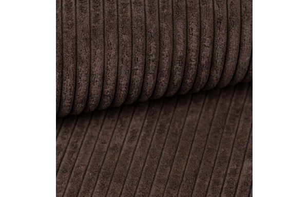 Wersalka JAŚ sztruks CIEMNOBRĄZOWY z funkcją spania pojemnik sprężyny