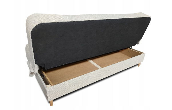 Wersalka kanapa JOLA KREM 28 sofa rozkładana ZE SPRĘŻYNAMI BONEL pojemnik