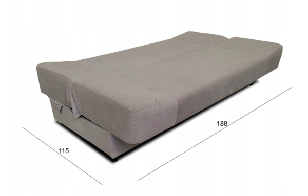 Wersalka kanapa Jaś sztruks granatowy PLAMOODPORNA funkcja spania pojemnik