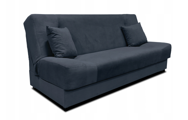 Wersalka kanapa Jaś sztruks granatowy PLAMOODPORNA funkcja spania pojemnik