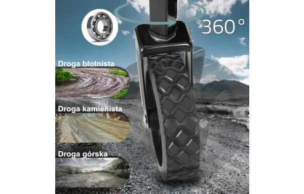 Wózek Turystyczny Plażowy 60L transportowy na kamping ogród przyczepka