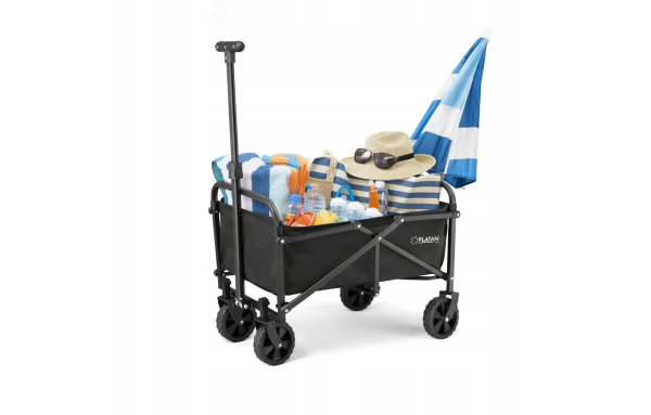 Wózek Turystyczny Plażowy 60L transportowy na kamping ogród przyczepka
