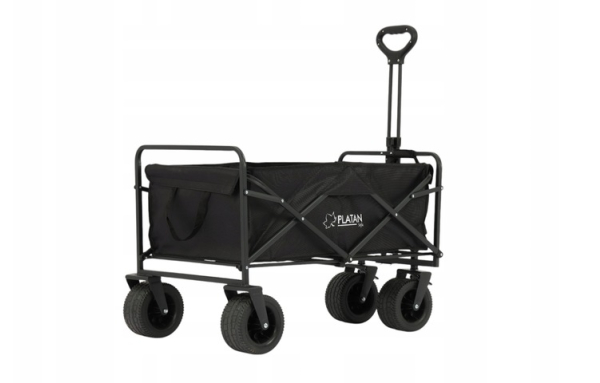 Wózek Turystyczny Plażowy SZEROKIE KOŁA Transportowy Ogrodowy Składany