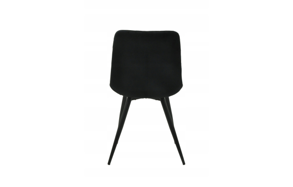 4SZT krzesło DO JADALNI salonu tapicerowane LUCCA CZARNE welwet pikowane