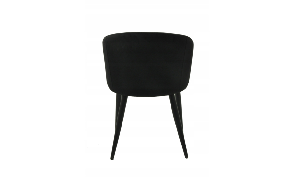 2 SZT nowoczesne KRZESŁO FOTEL DO JADALNI salonu MILAN welwet CZARNE