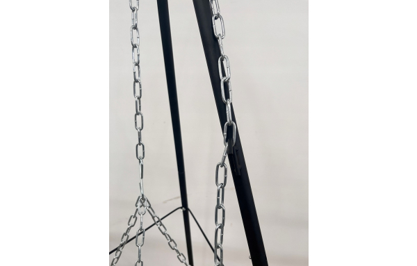 TRÓJNÓG Z RUSZTEM GRILL OGRODOWY DO PALENISK 60cm 150cm OGNISKA wiszący