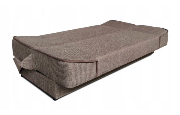 Wersalka Maxim II 15 brąz melanż na sprężynach z funkcją spania i pojemnikiem