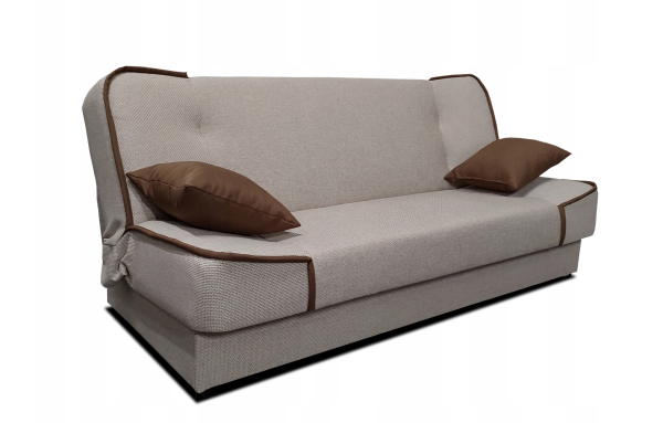 wersalka kanapa MAXIM II 16 krem melanż spanie sprężyny rozkładana pojemnik