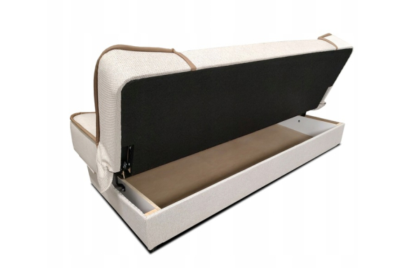 wersalka kanapa MAXIM II 16 krem melanż spanie sprężyny rozkładana pojemnik
